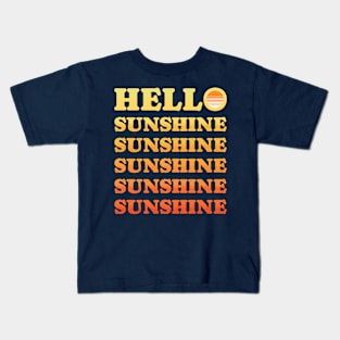 Hello Sunshine Retro Kids T-Shirt